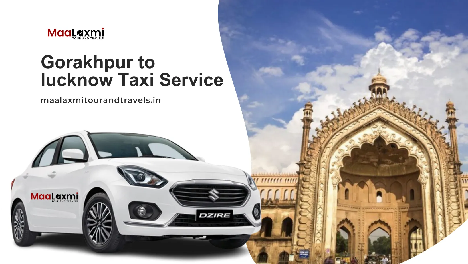 Gorakhpur to Lucknow Taxi Service